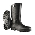 Black PVC Waterproof Steel Toe Rubber Boots W4625