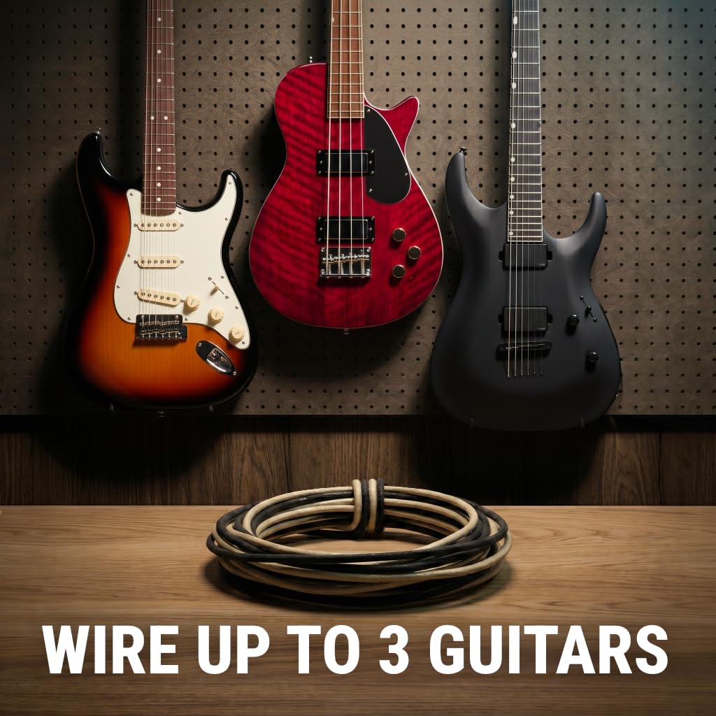 Cloth Wire for Electric Guitar, 22awg Pre-tinned Stranded Copper Wire P44560