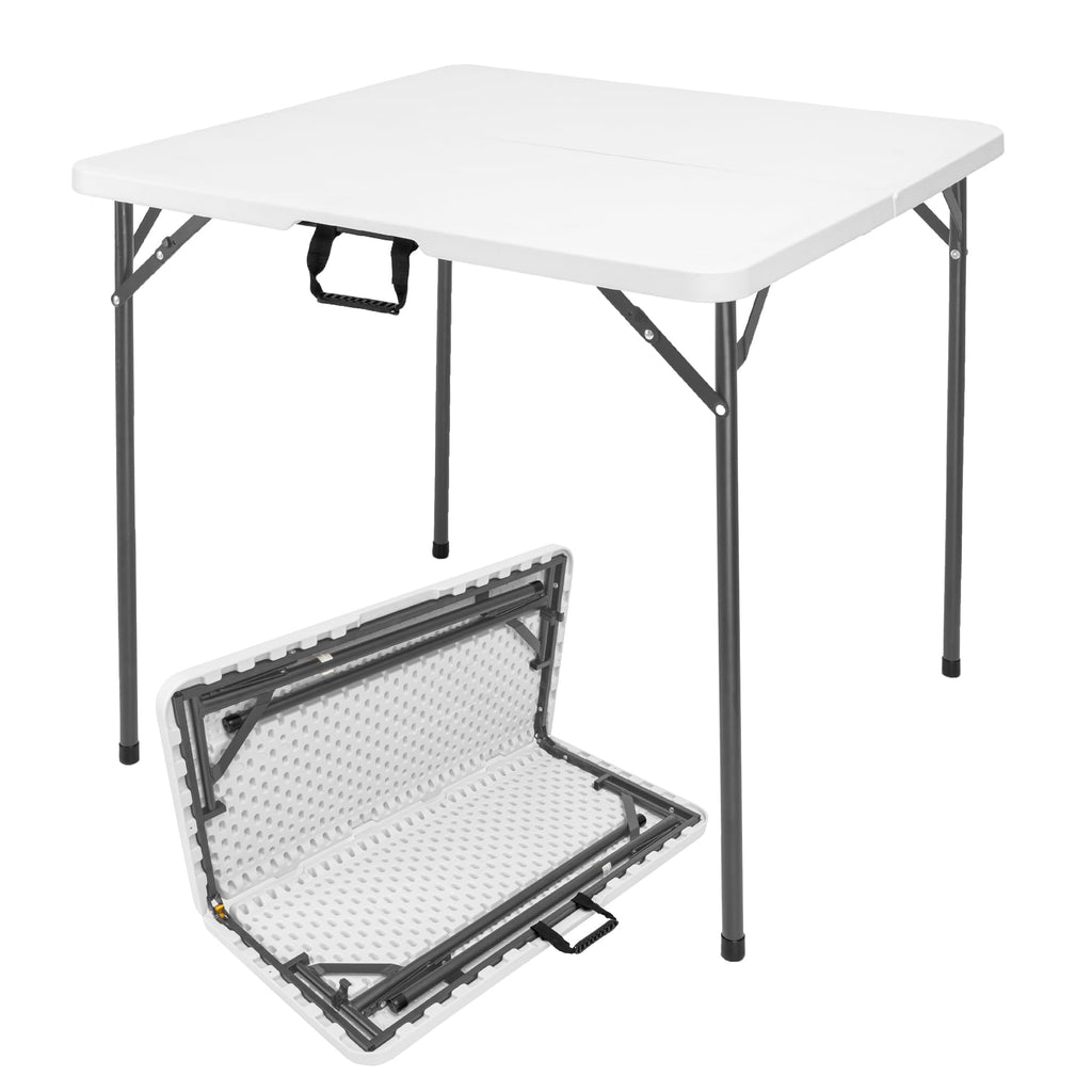 34" White Folding Card Table O1394