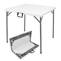 34" White Folding Card Table O1394