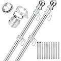 2 Pack 6 ft 1 inch Flag Poles J775
