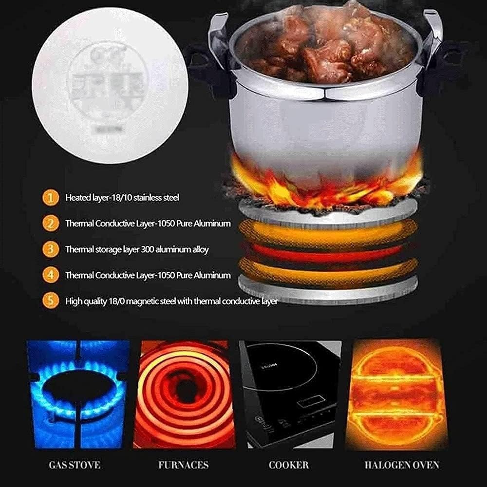 3L Multifunctional 304 Stainless Steel Pressure Cooker H117
