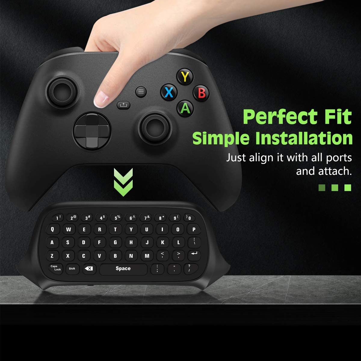 Green Backlight Keyboard for Xbox Gaming Controller C927
