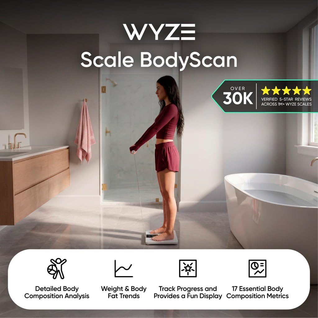 Bluetooth Smart Body Scale 400 lbs Black C1517