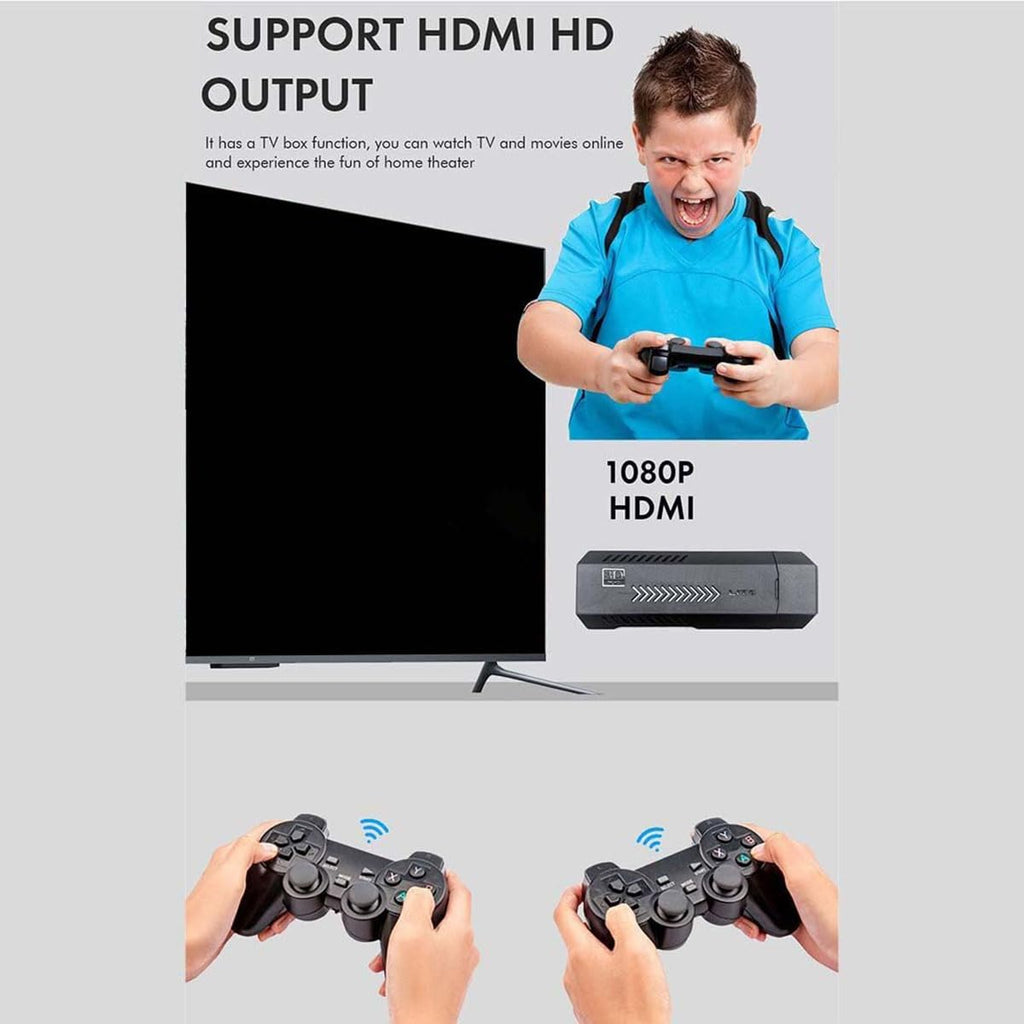 4K Retro Game Stick with 2 Wireless Controllers 64GB C41603