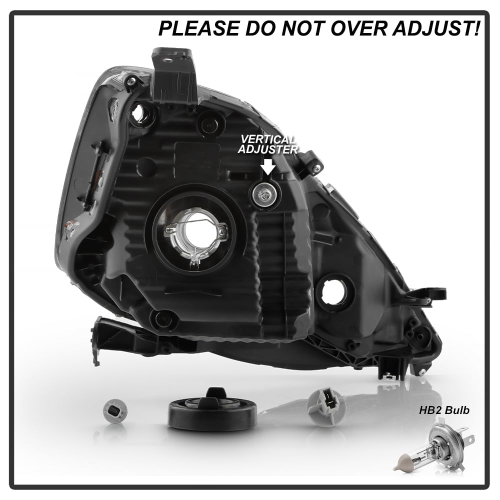 Grey Housing Headlights Pair Set Driver & Passenger Side Z97749