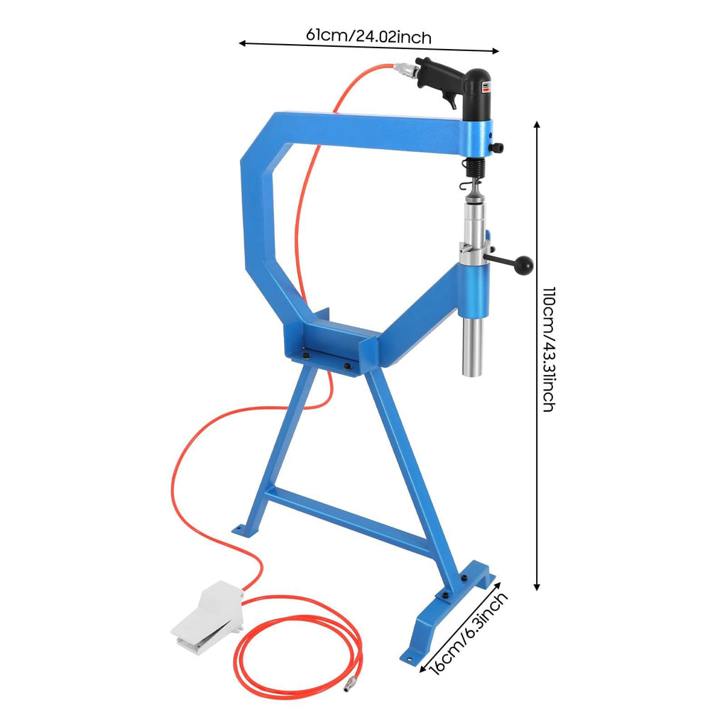 Pneumatic Planishing Hammer with Foot Pedal, 3 Anvil Sizes Y58384