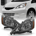Grey Housing Headlights Pair Set Driver & Passenger Side Z97749