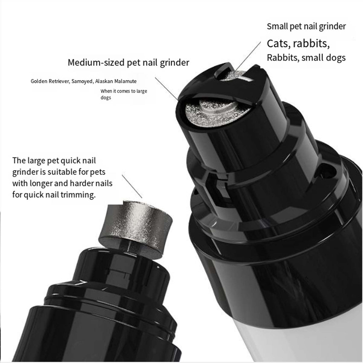 Silent Dog Nail Grinder with LED Light P27668