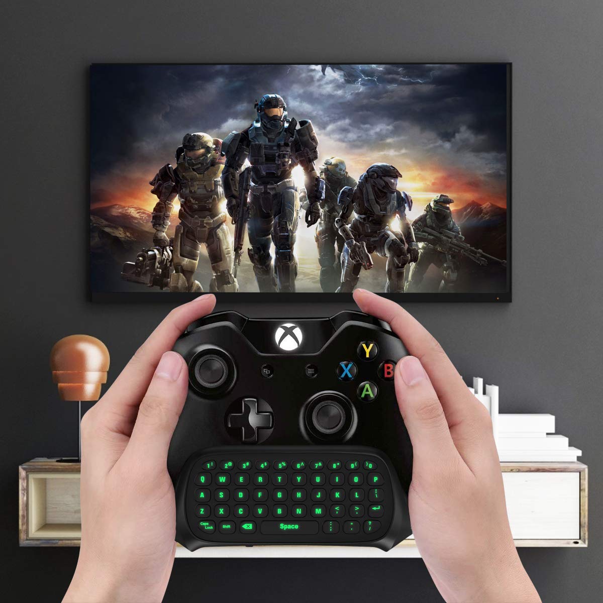 Green Backlight Keyboard for Xbox Gaming Controller C927