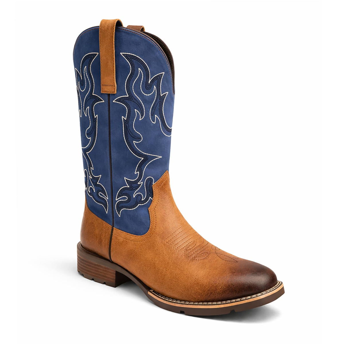 Men's Square Toe Western Pull-On Boots N8077