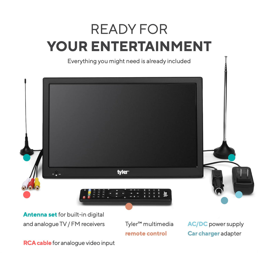 Portable TV LCD Monitor Battery Powered Wireless Capability HD-TV W795