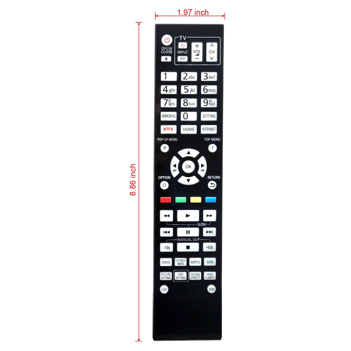 Replace Remote Control for 4K Blu-ray Player F779