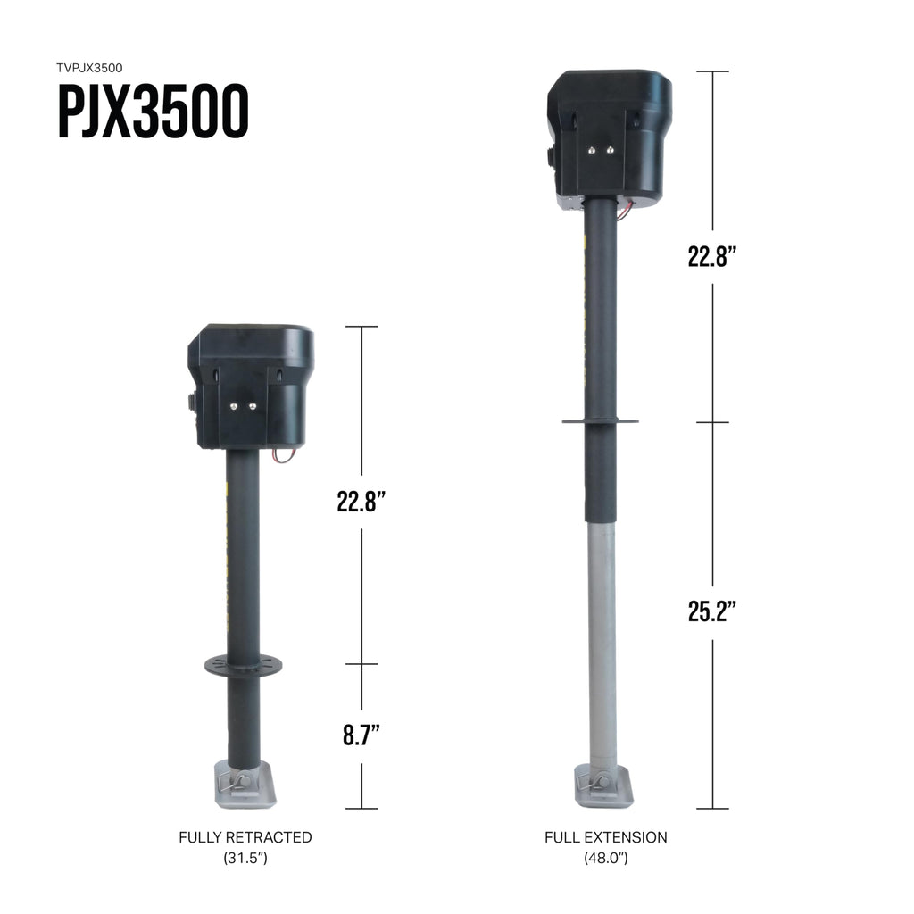 Electric Trailer Jack with Tongue Weight Scale, 3,500 LB Lift Capacity G87509