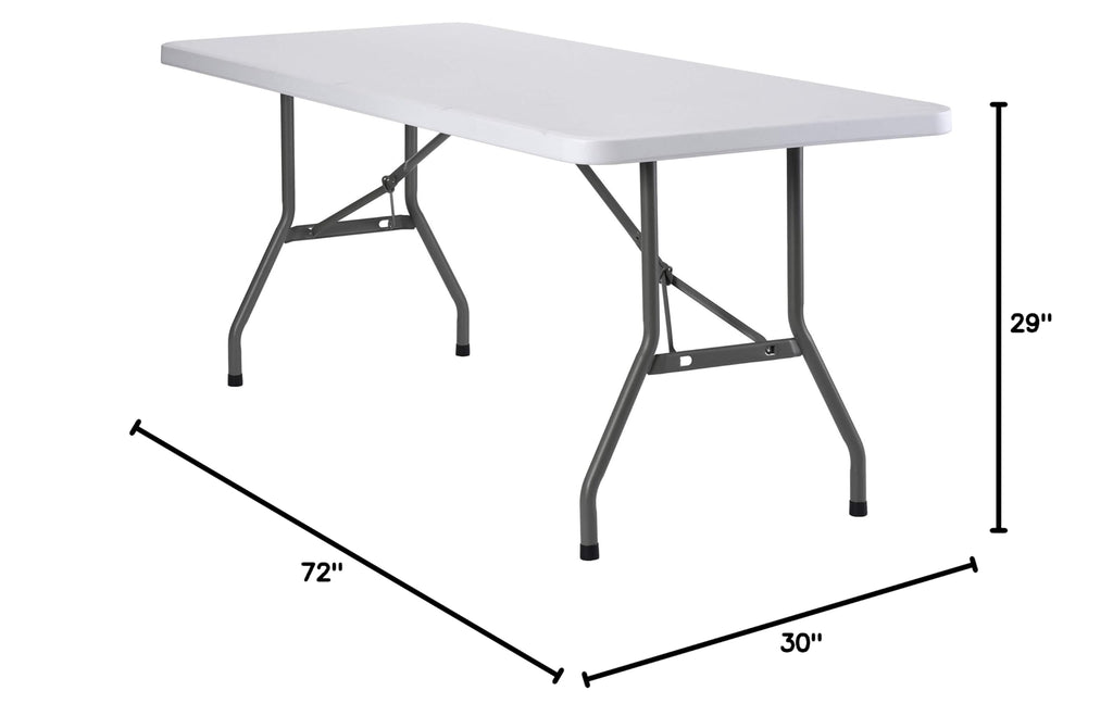 White Folding Utility Table D415607