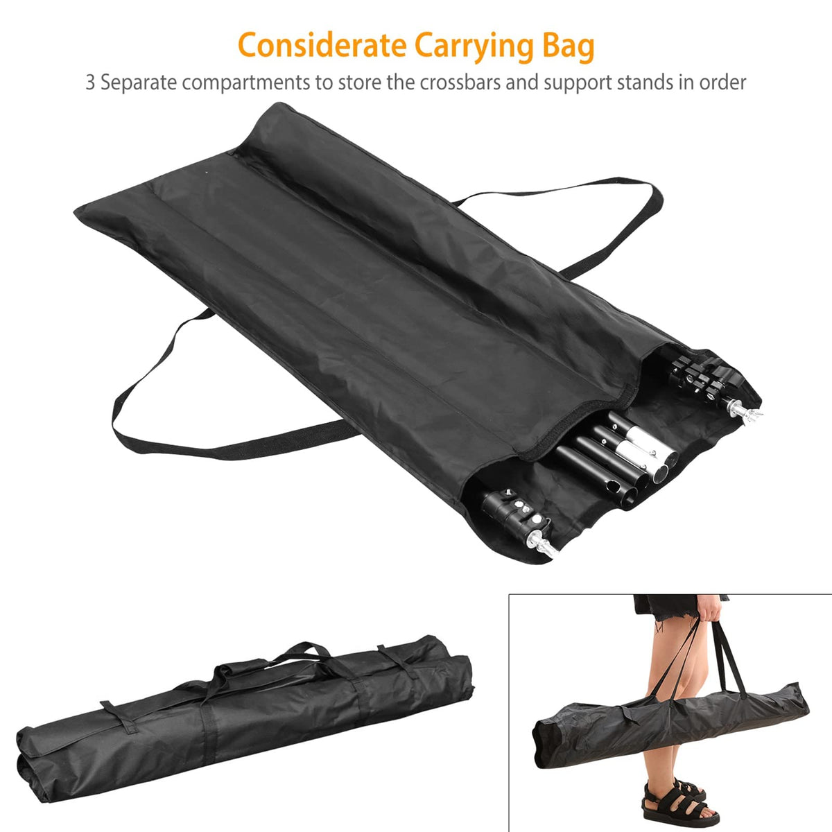 10ft Adjustable Backdrop Stand Kit with Clamps & Carry Bag Z120870