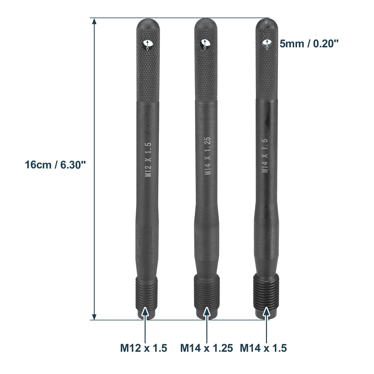Black M12x1.5 M14x1.5 M14x1.25 Wheel Hangers Alignment Pin O908