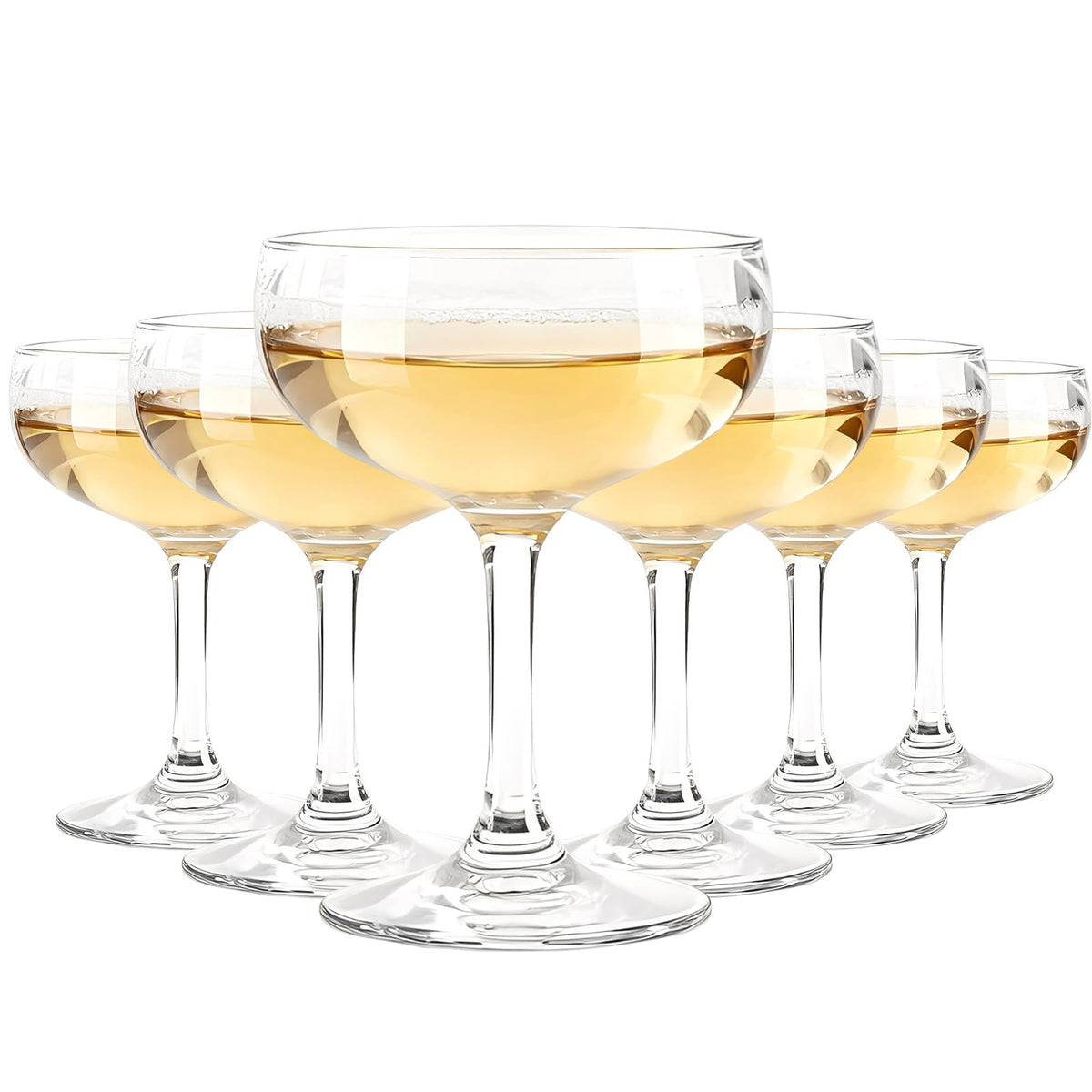 Clear 5.07 oz Stemmed Cocktail Glasses Set of 6 C458429