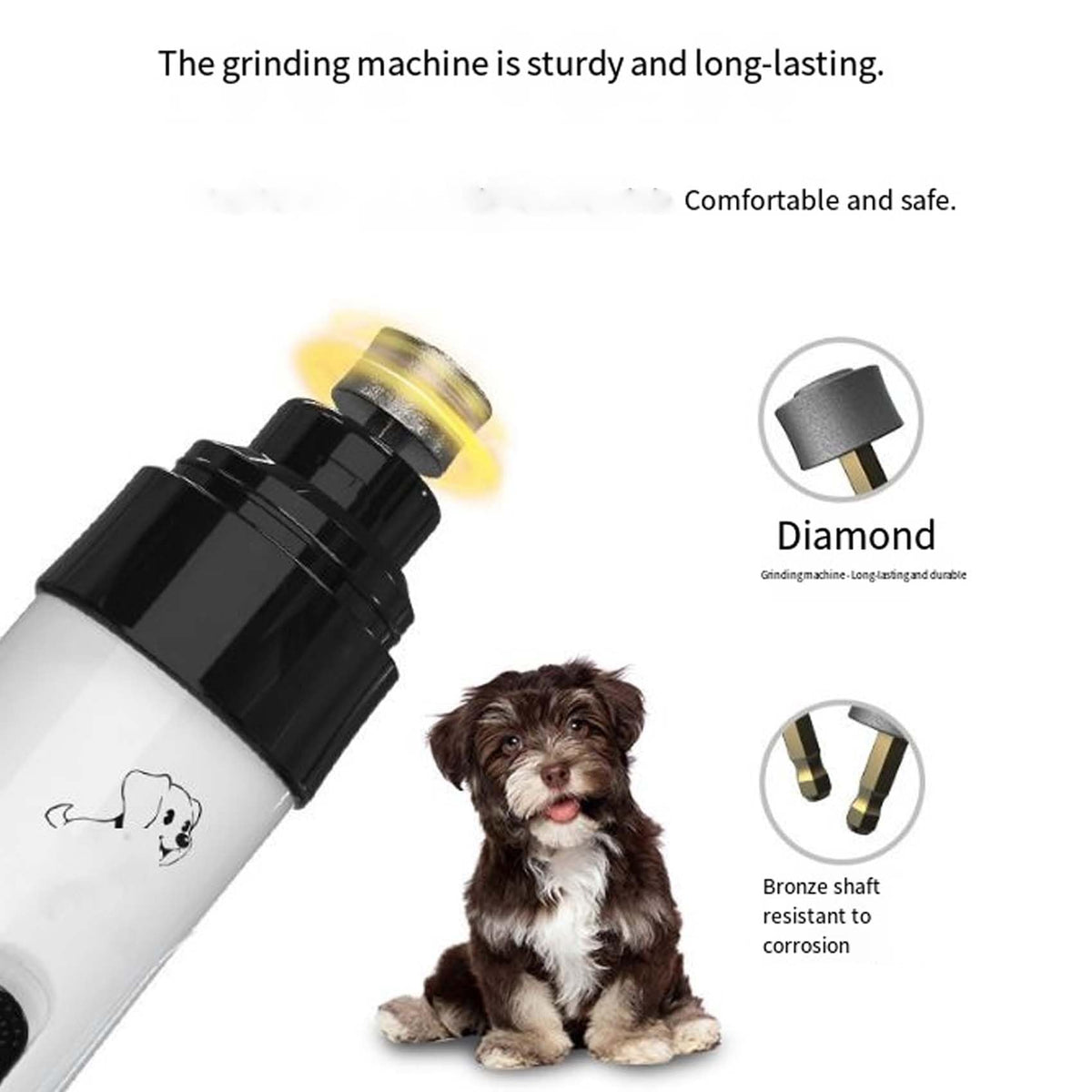 Silent Dog Nail Grinder with LED Light P27668