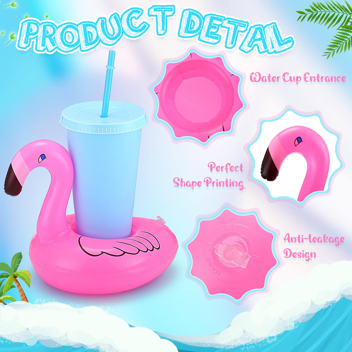 60 Pcs Inflatable Drink Holder K4055