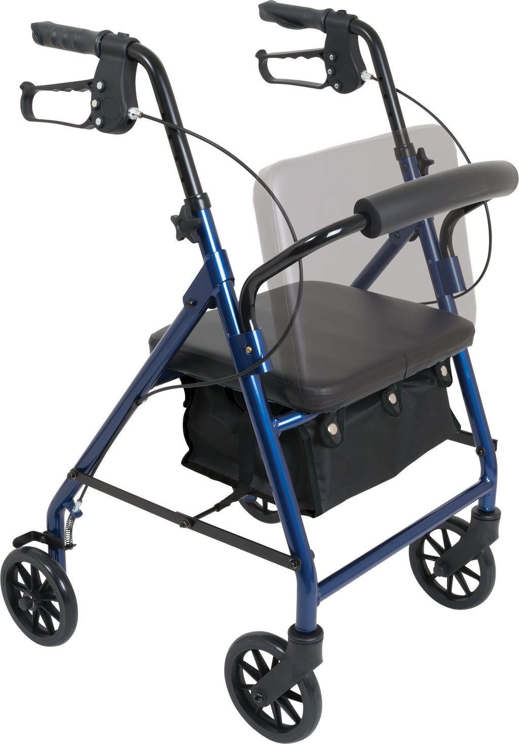Blue Junior Aluminum Rollator with 6 Inch Wheels N5317