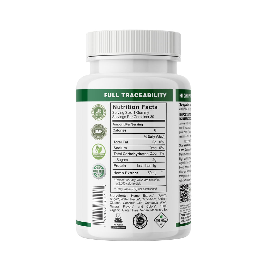 Hemp Gummies 50mg Strawberry Flavor R93939