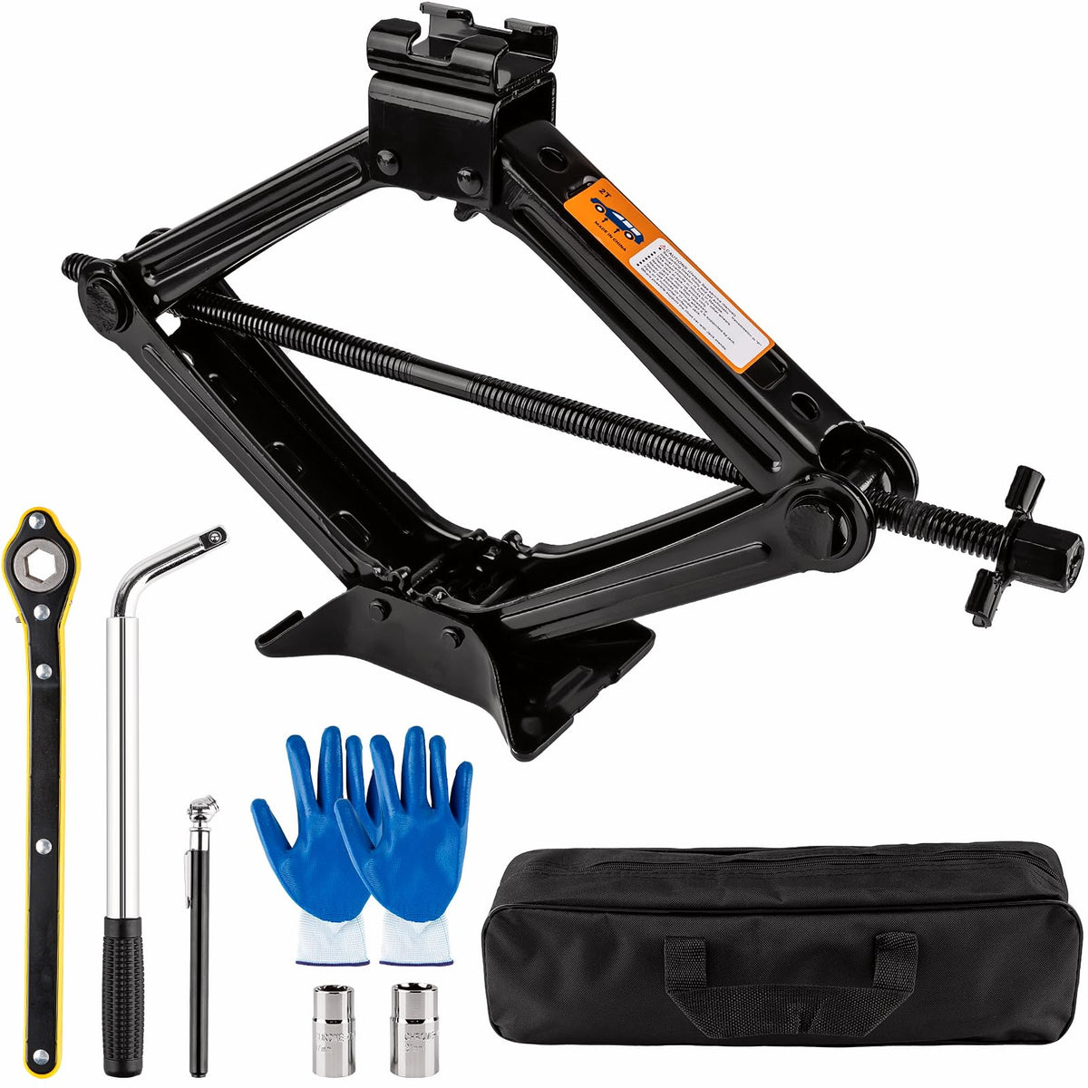 2 Ton Scissor Jack Kit with Lug Wrench H7535
