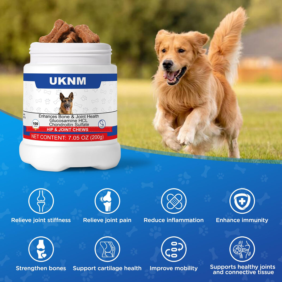 Chicken Flavor Dog Joint Support Chews U9196