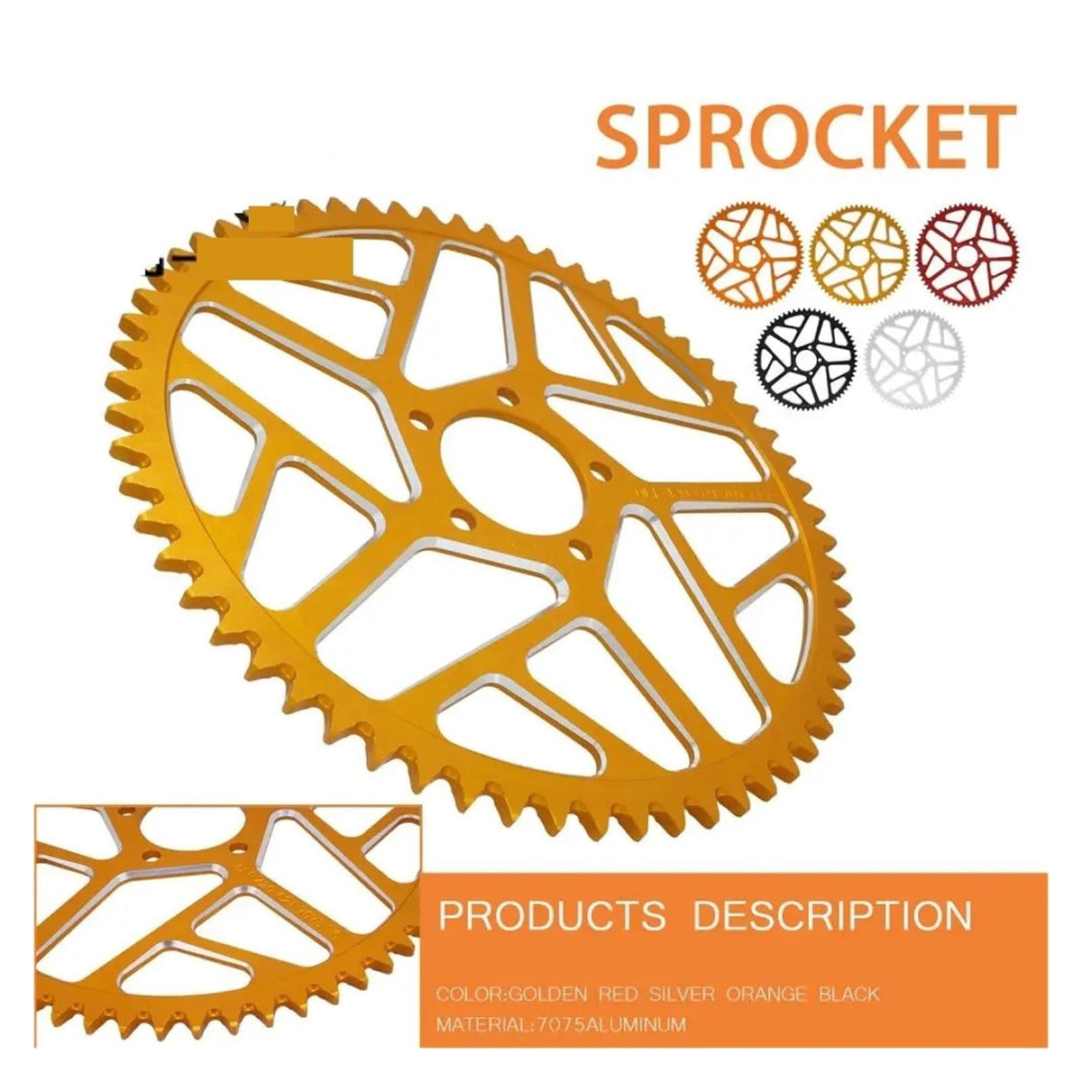 Aluminum Motorcycle Chain Sprocket W47116