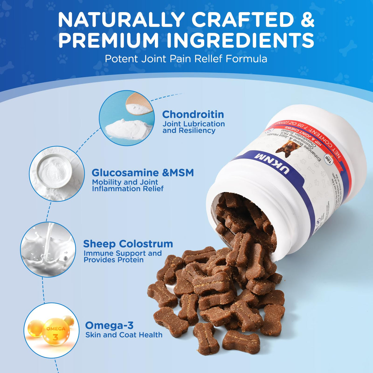 Chicken Flavor Dog Joint Support Chews U9196