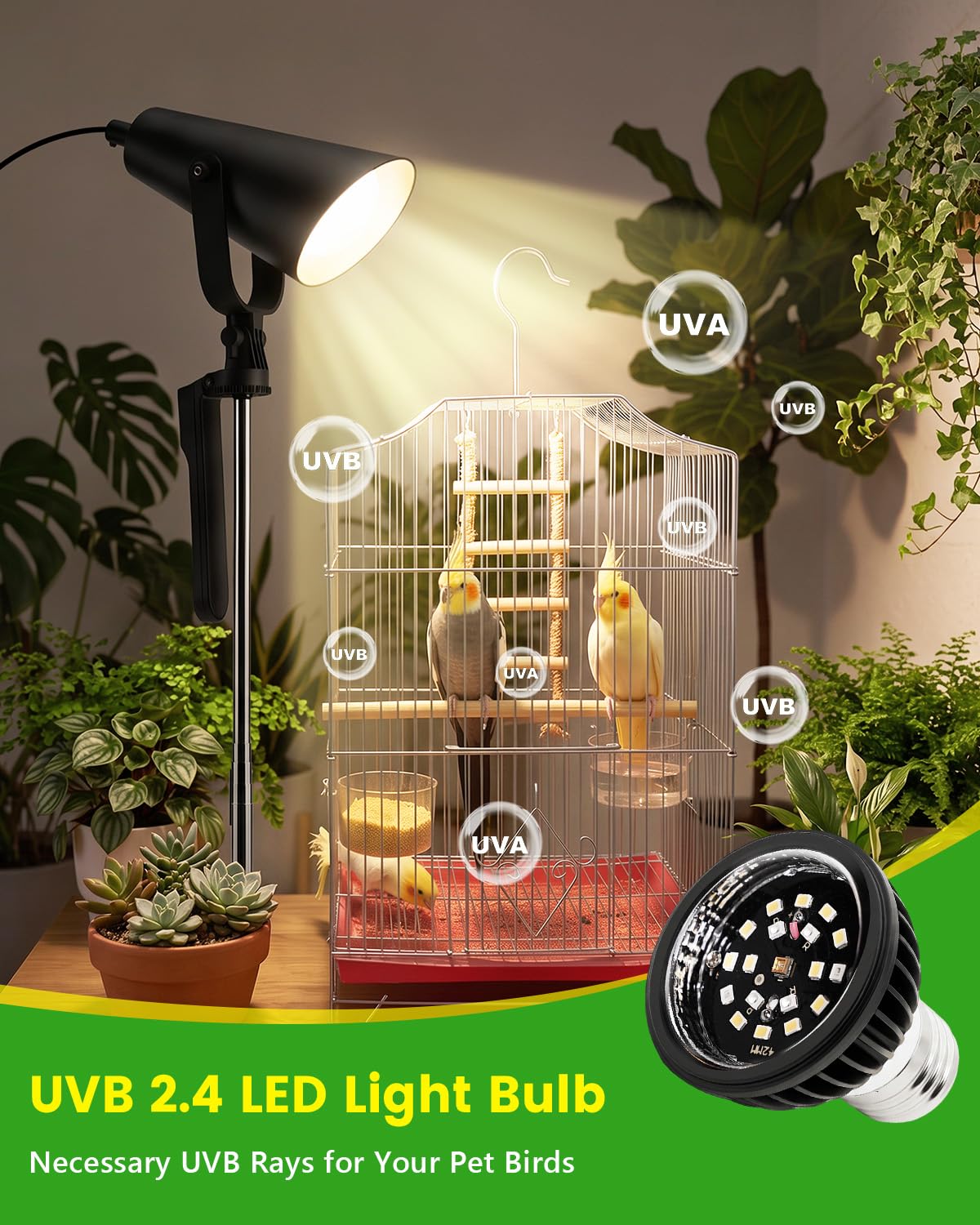 Bird Light with Adjustable Tripod Stand X146440