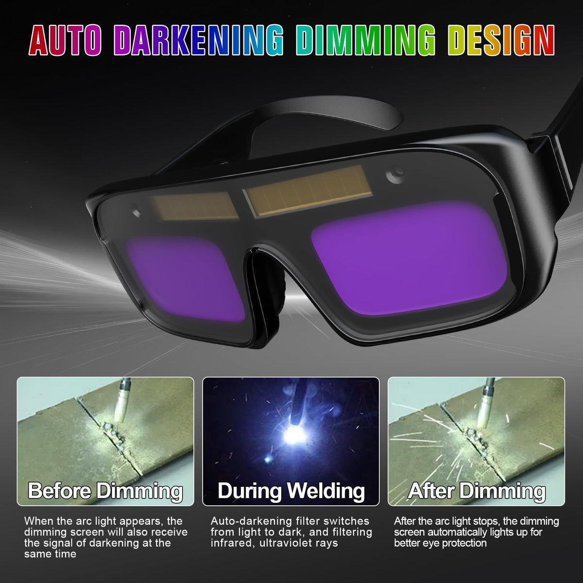 Auto Darkening Welding Goggles R524