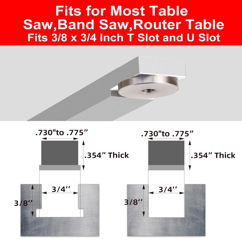 Compact Table Saw Miter Gauge with 14 Inch Fence K772