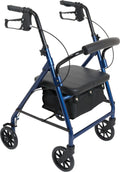 Blue Junior Aluminum Rollator with 6 Inch Wheels N5317