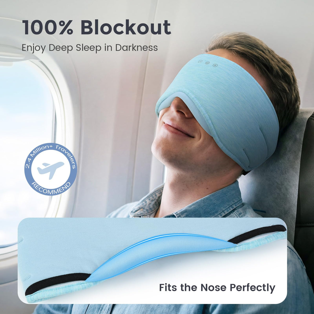 Bluetooth Sleep Mask with Headphones S891