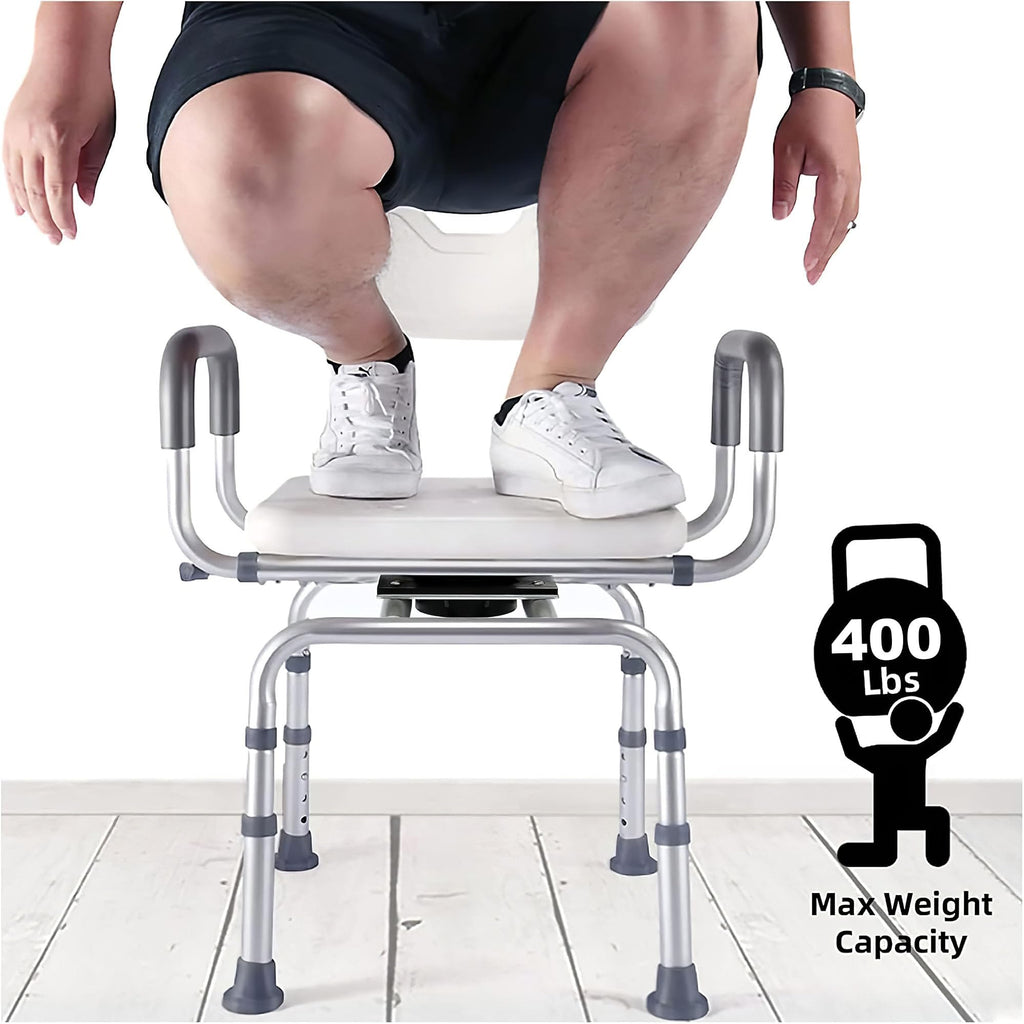 Swivel Shower Chair with Arms & Backrest U4629