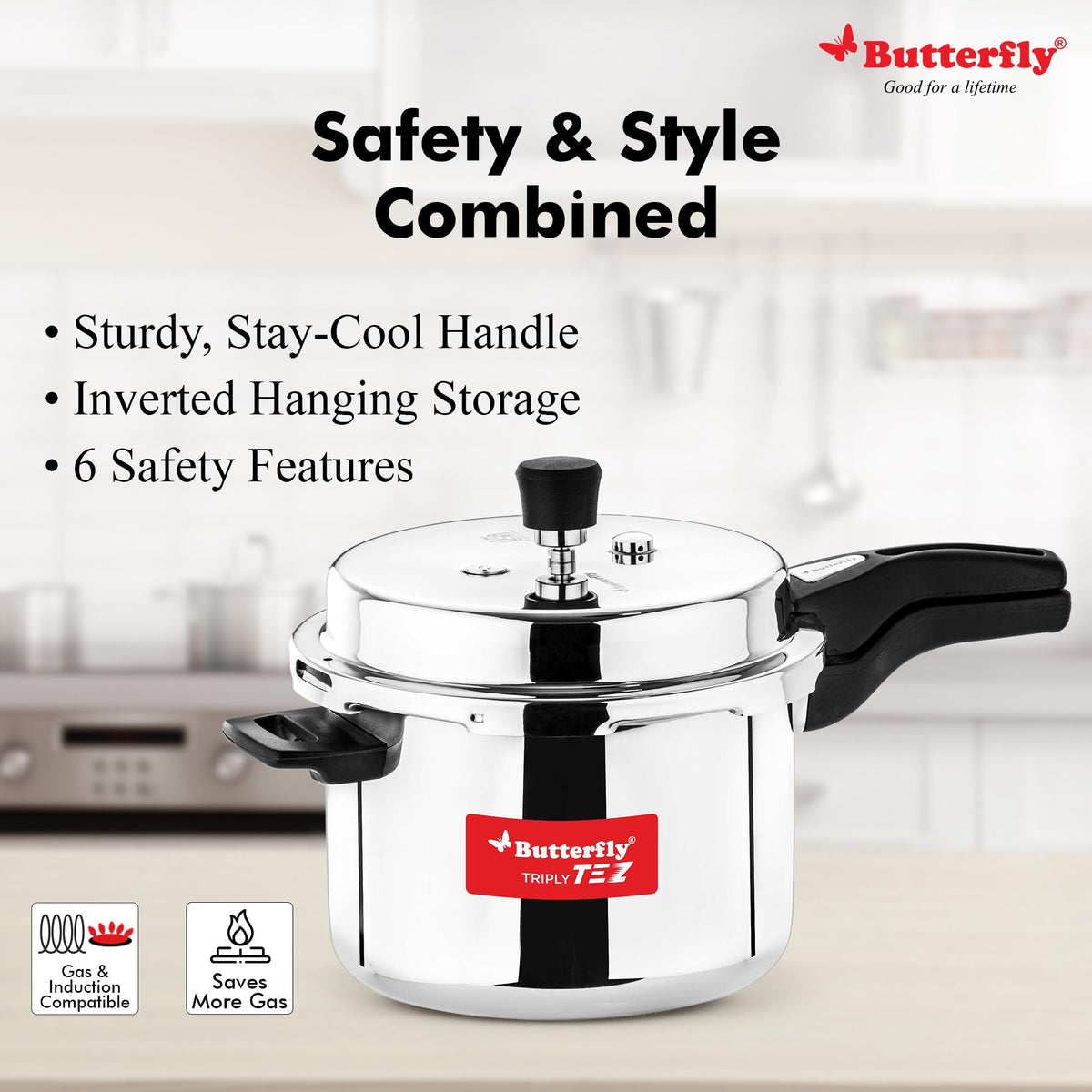 3 Liter Stainless Steel Pressure Cooker E9515