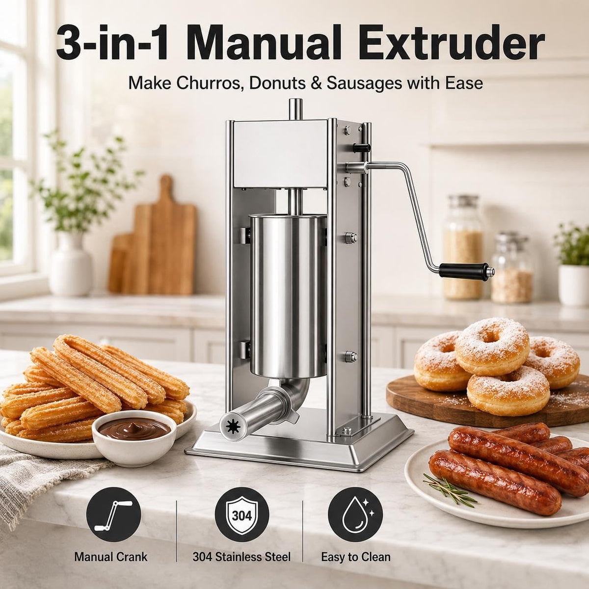 Vertical Meat Filler, Sausage Stuffer & Churro Maker H644096
