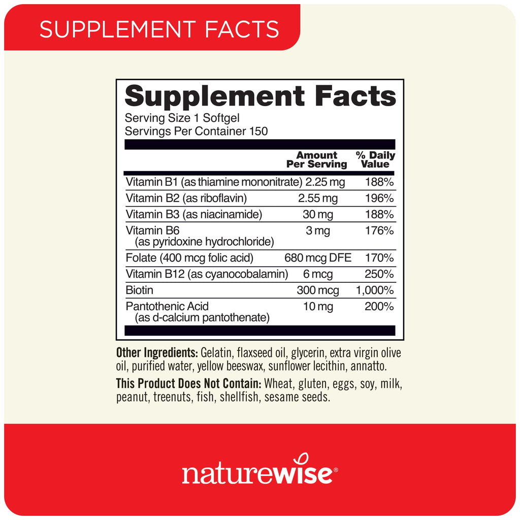 1000mg Omega 3 600mg EPA 400mg DHA 180ct & Vitamin B Complex 150 Softgels L22678