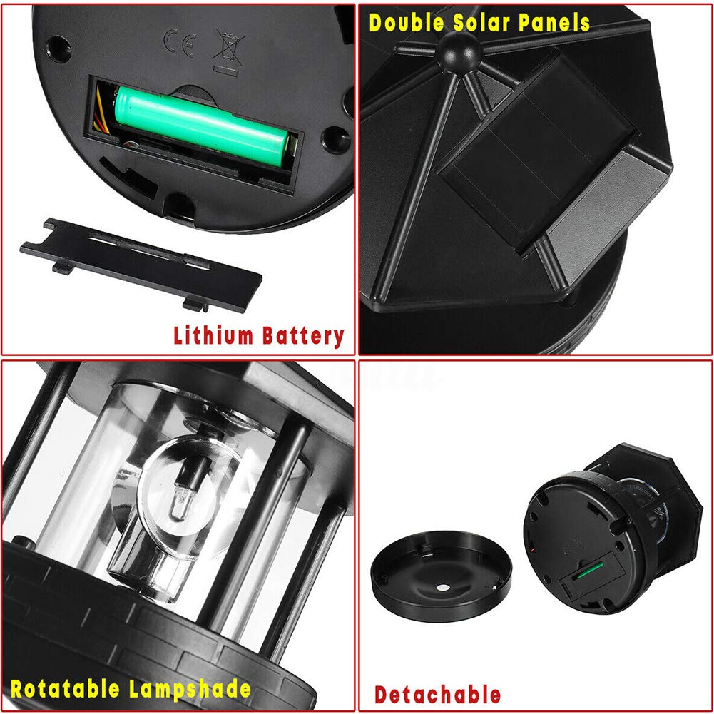 Solar Lighthouse Rotating Outdoor Waterproof LED Light H224