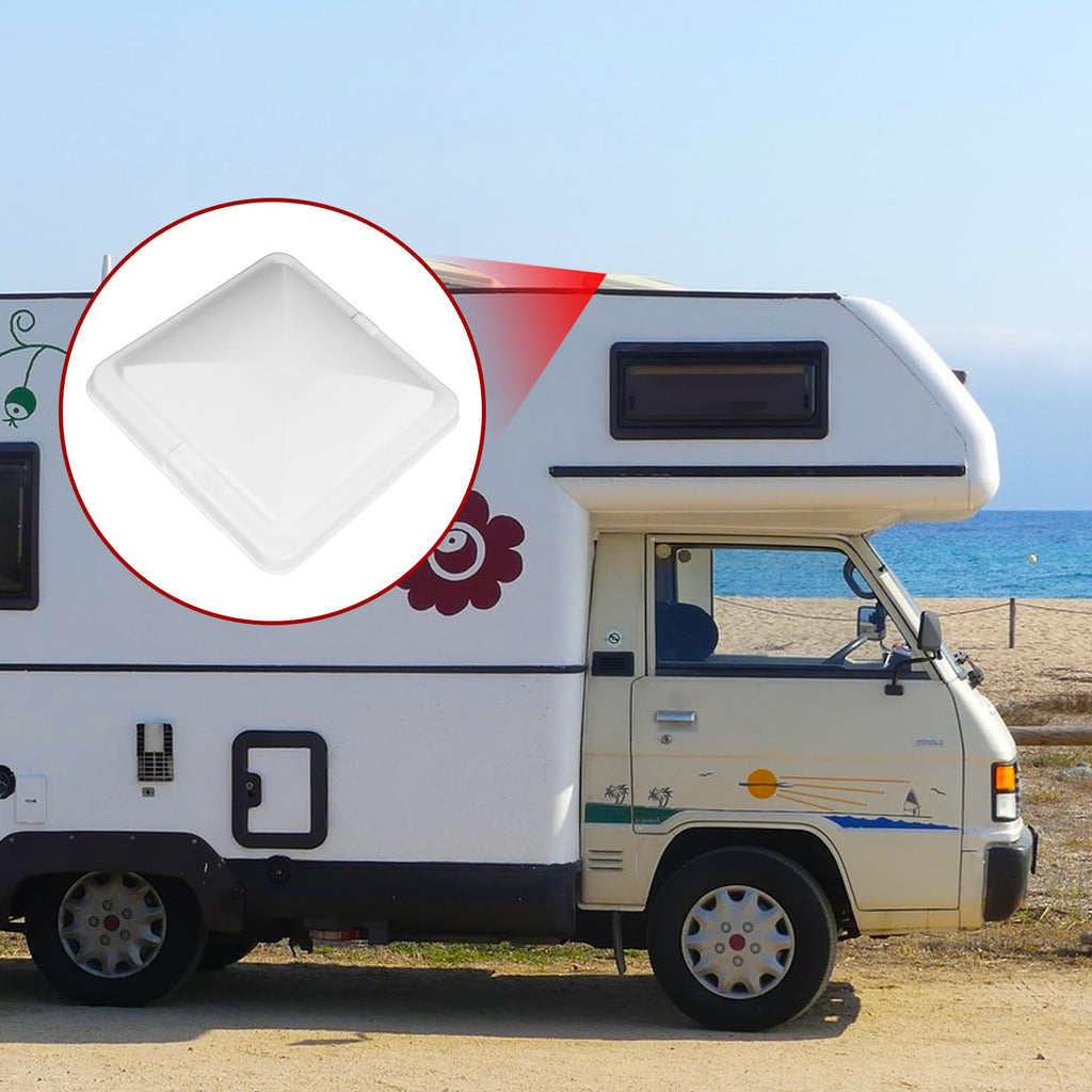 2 Pack 14 Inch White RV Vent Covers V918058