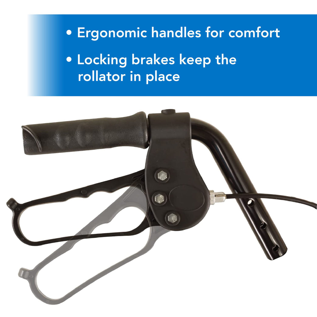 Blue Junior Aluminum Rollator with 6 Inch Wheels N5317