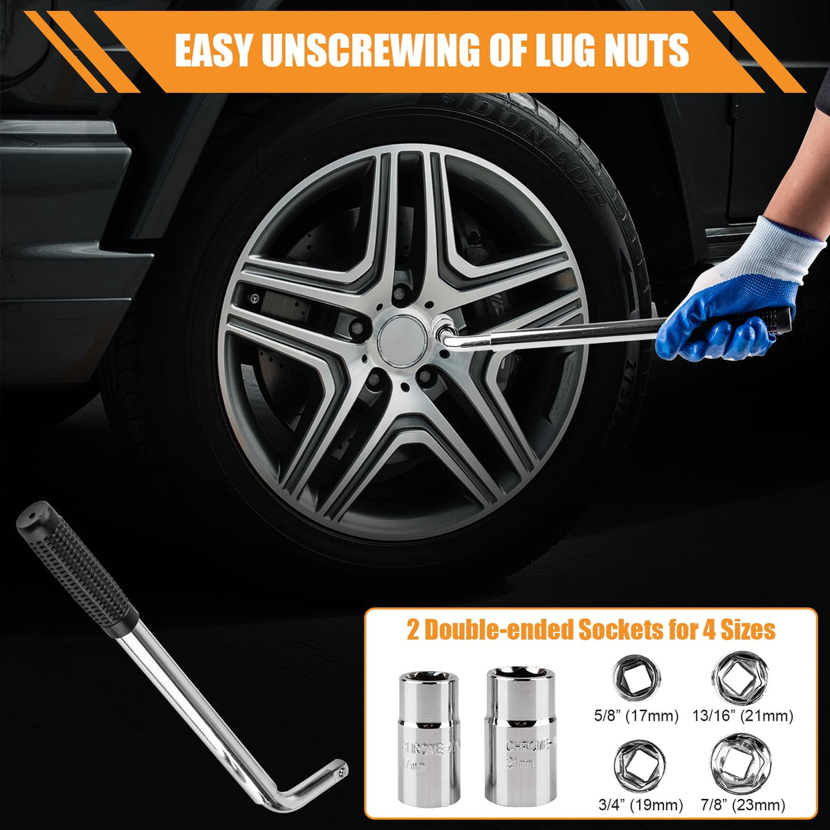 2 Ton Scissor Jack Kit with Lug Wrench H7535