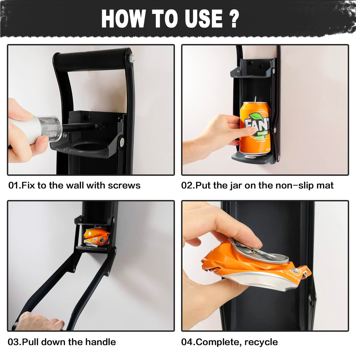 16 oz Metal Can Crusher S589