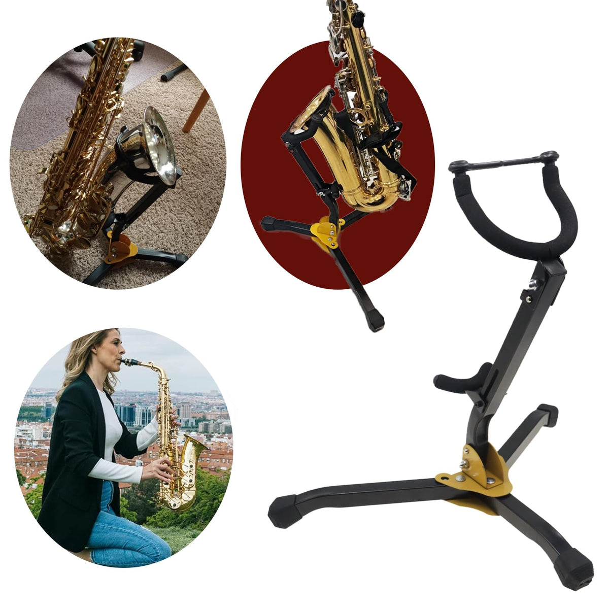Folding Alto Tenor Saxophone Stand C233821