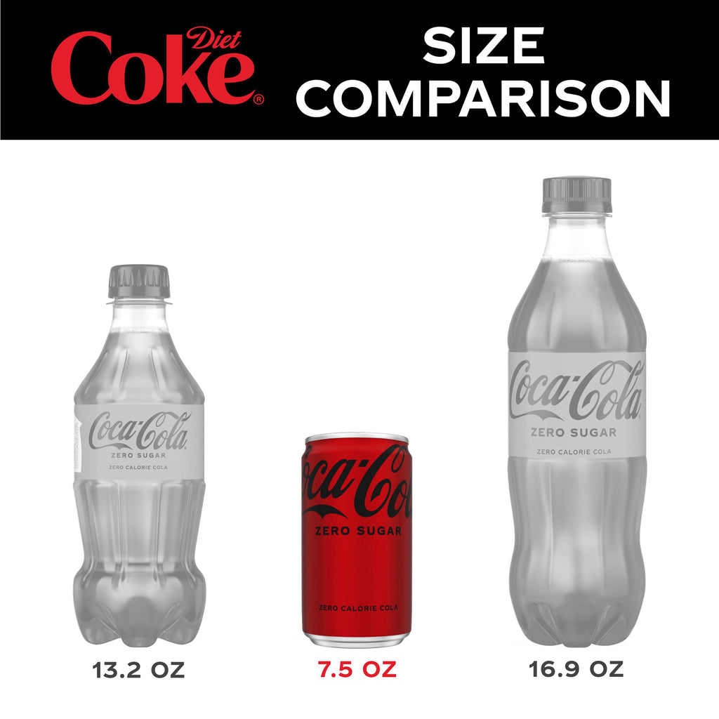 Coke Zero Sugar Mini-Can 7.5 fl oz 12 Pack R4089