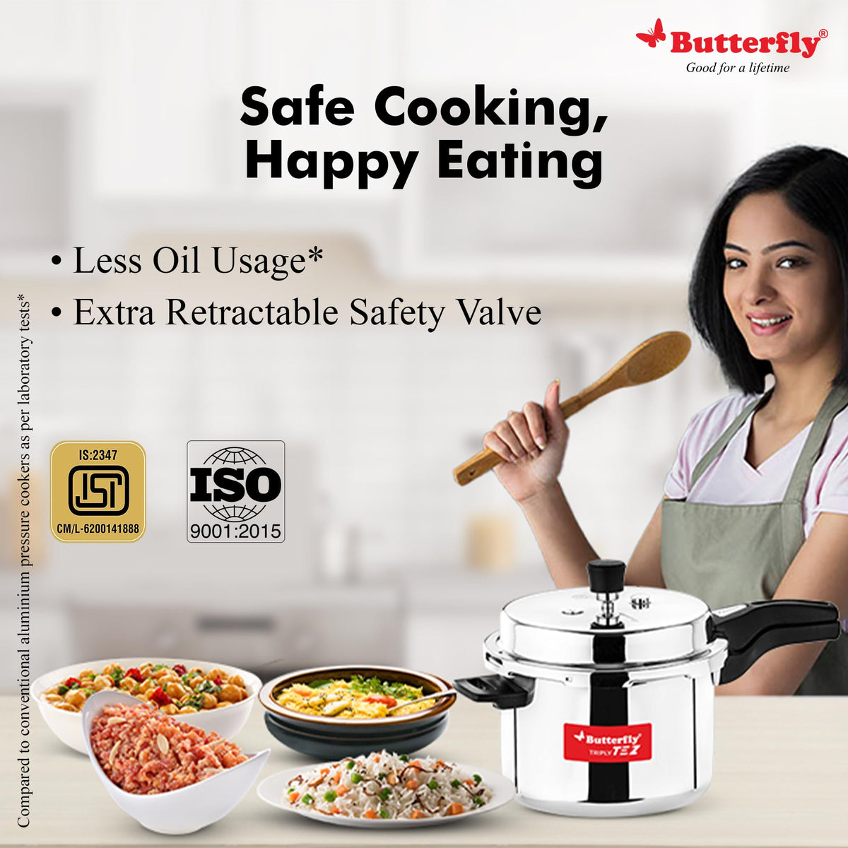 3 Liter Stainless Steel Pressure Cooker E9515