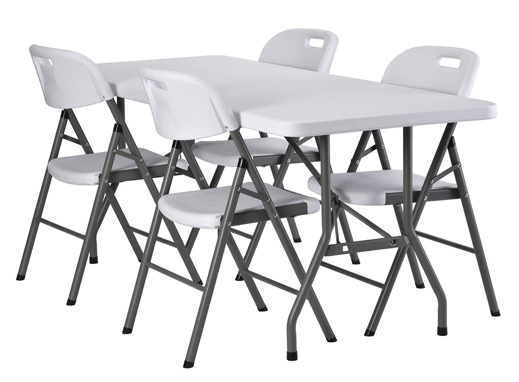 White Folding Utility Table D415607