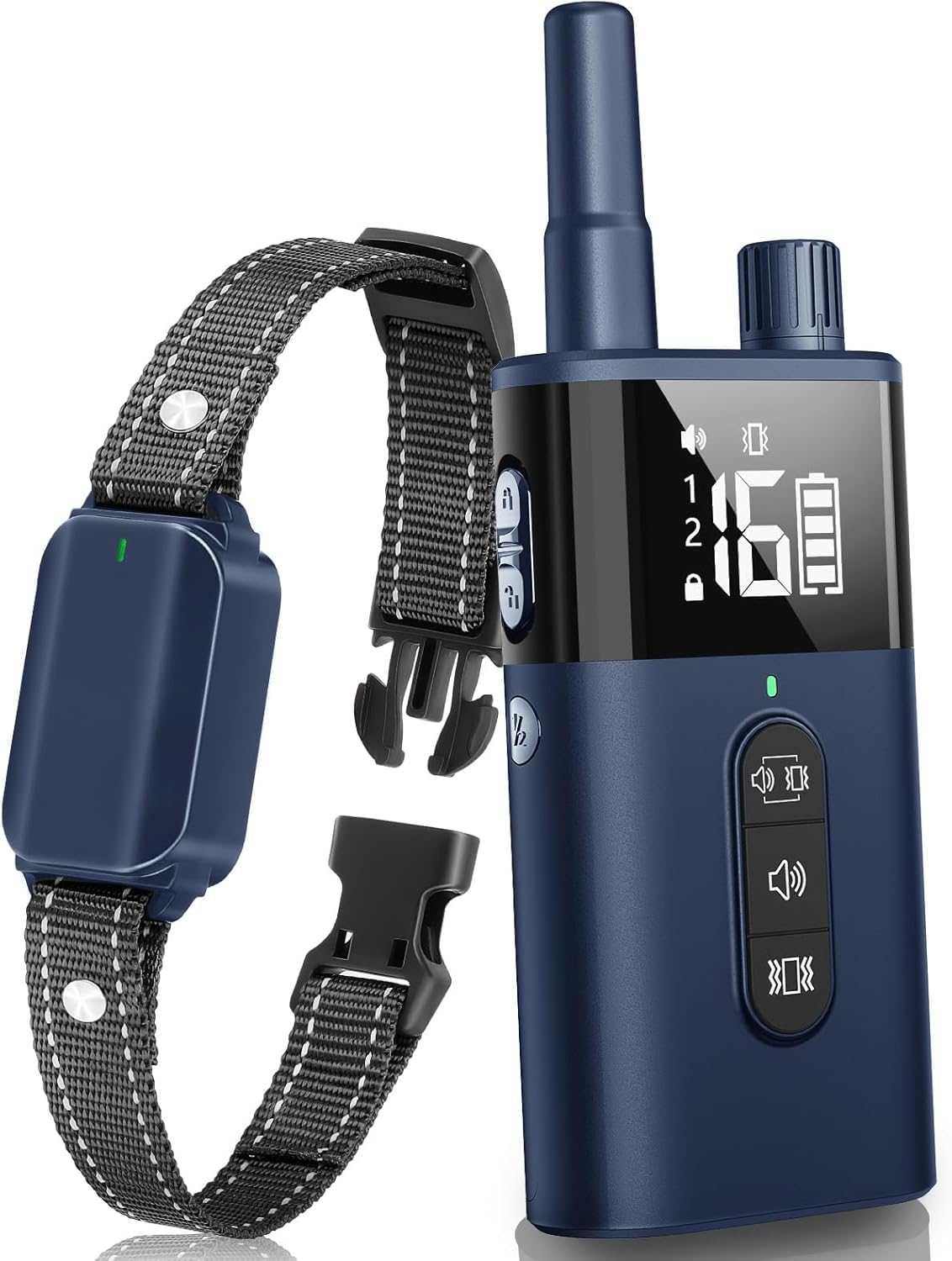 No Shock Dog Training Collar with Remote Waterproof Rechargeable L82534