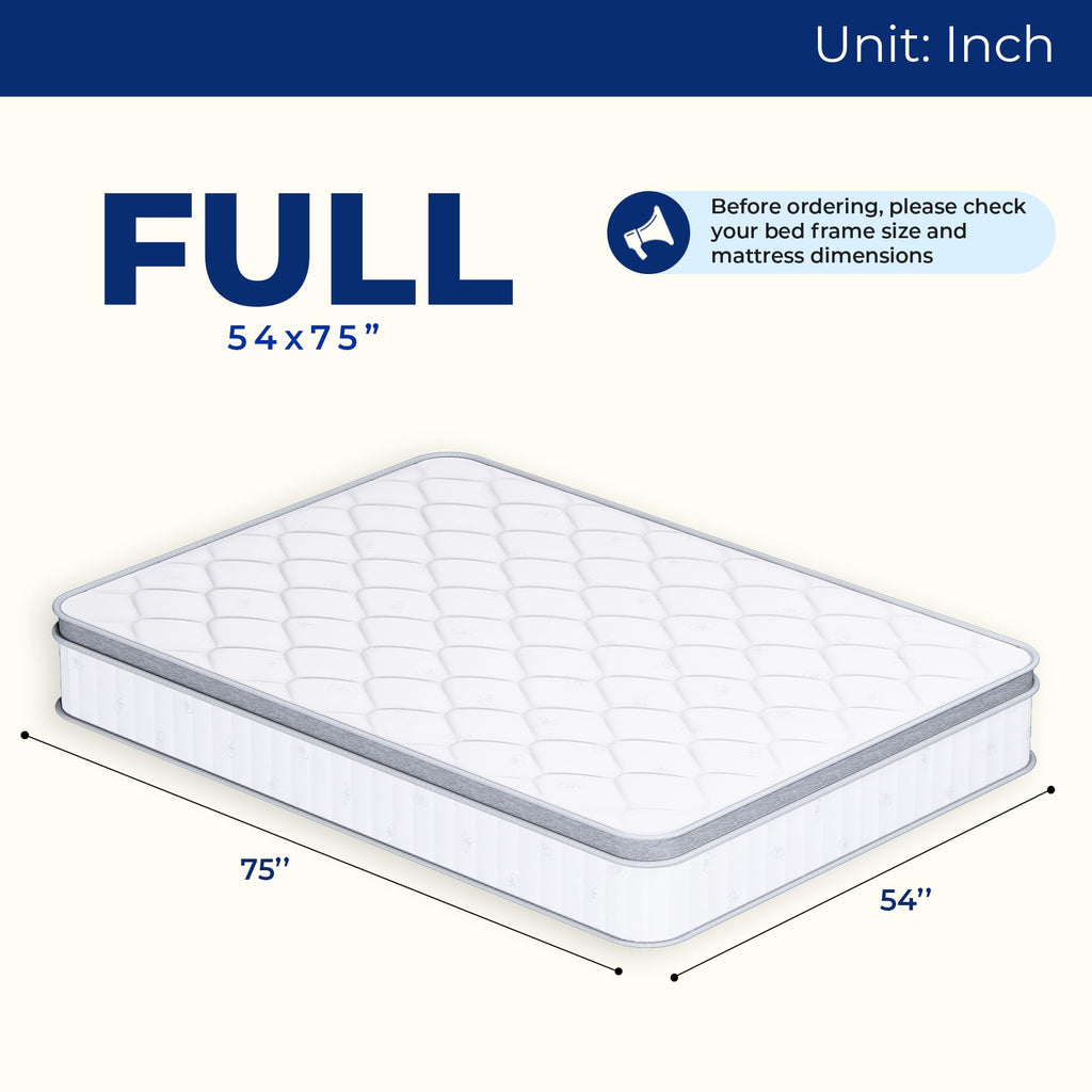 Full Size 10 Inch Hybrid Pocket Spring Mattress Q763